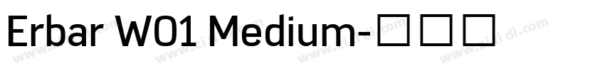 Erbar W01 Medium字体转换